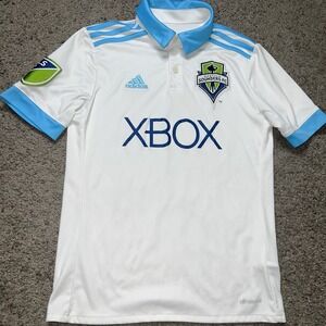 Seattle Sounders 2017-2018 Authentic Jersey MLS Away Adidas Youth Medium